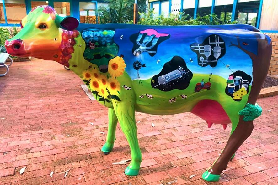 Tuncurry Public School's 2019 Picasso Cow.