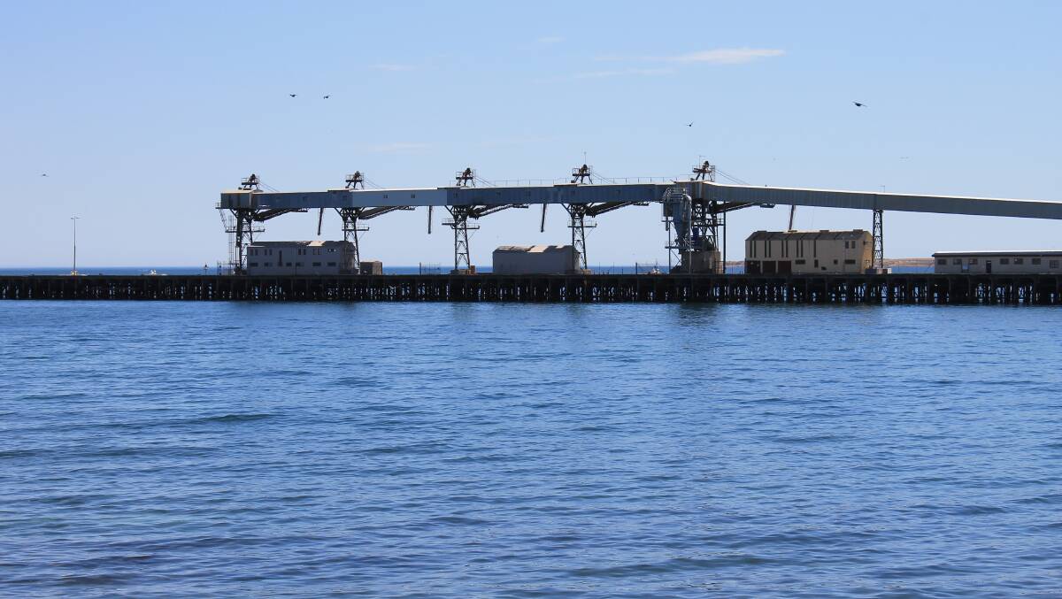Grain is moving from South Australian ports, such as Wallaroo (pictured) to Brisbane via sea.