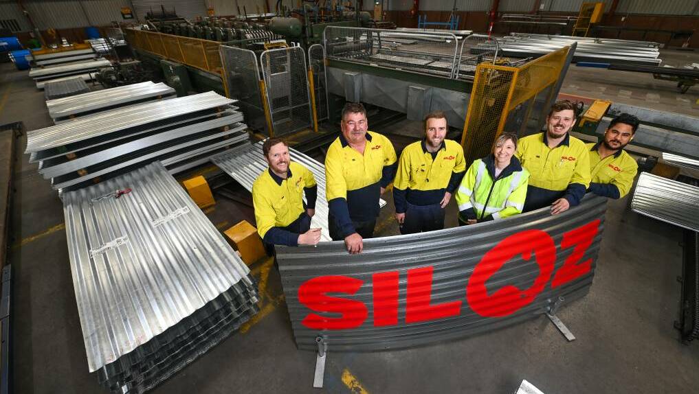 The team at the former home of Cyclone Silos are excited to launch the SilOz range. Photo by Mark Jesser.
