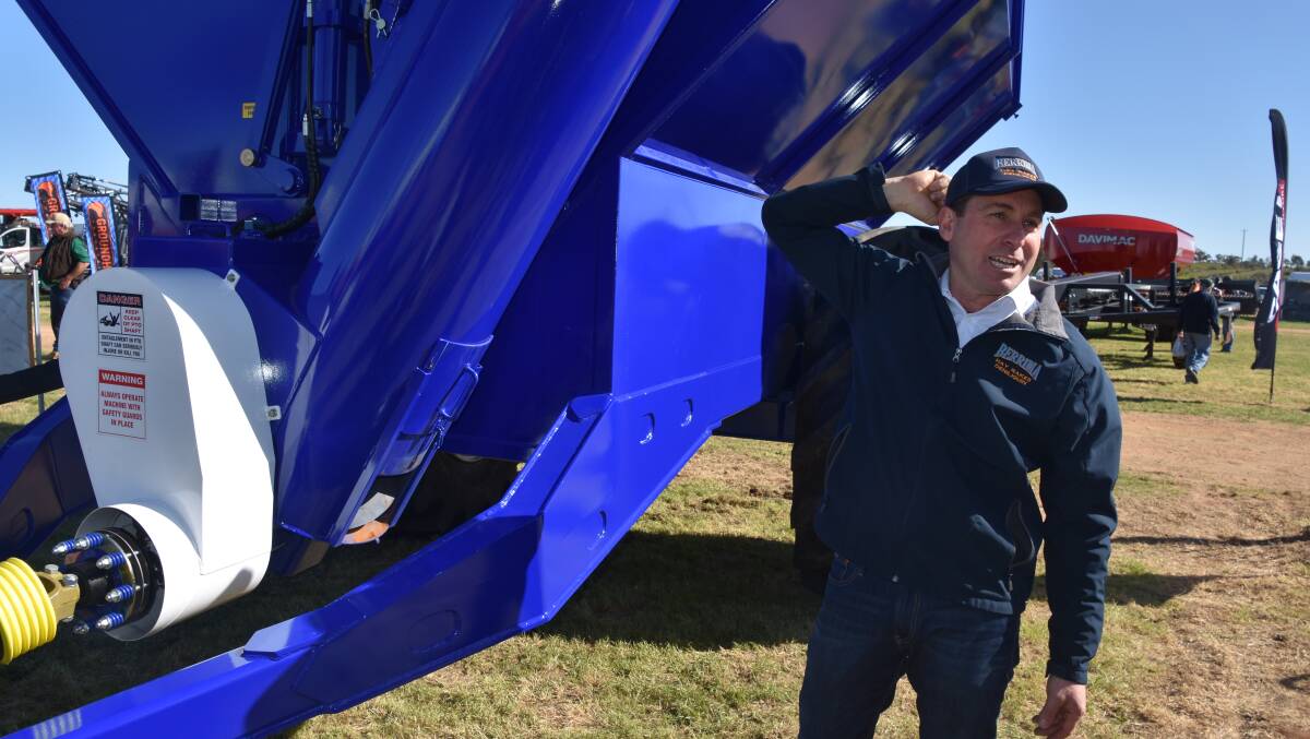 Martin Morona, Berrima Engineering, highlights the features of his business's range of chaser bins.