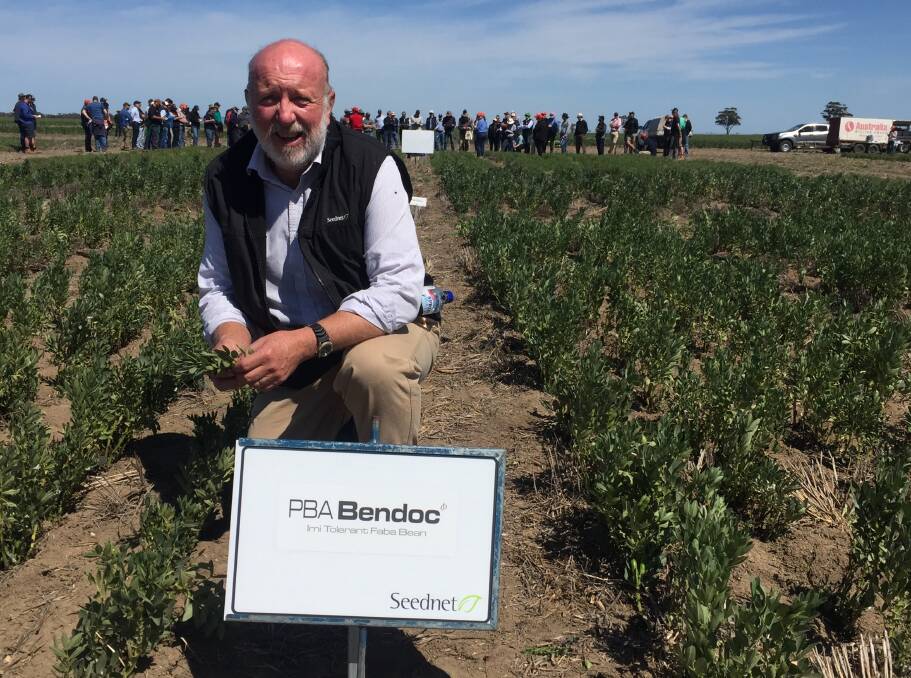 Rob Christie, Seednet, says farmers are very interested in getting their hands on seed for the new faba bean variety PBA Bendoc for next season.