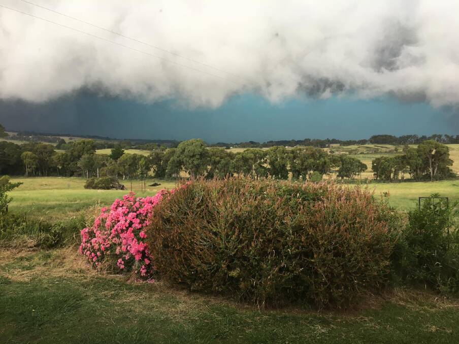 The stormy weather, seen here at Laggan, near Crookwell, NSW, is not going to end just yet, with a La Nina event still in place. Photo: Carmel Offley.