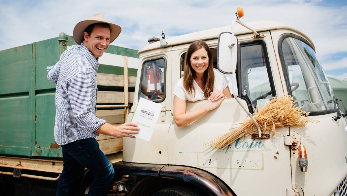Peter and Alicia Cain at home on the family farm at Natte Yallock. Photo: ALLI CAMPBELL.