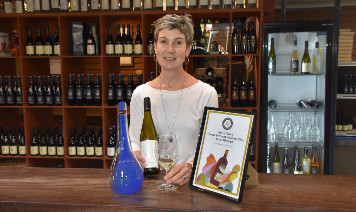 EASY RIESY: Nicole Thomson, Best's Wines, was delighted with the success of the winery's 2021 Foudre Ferment riesling, which took out James Halliday wine of the year last week. 