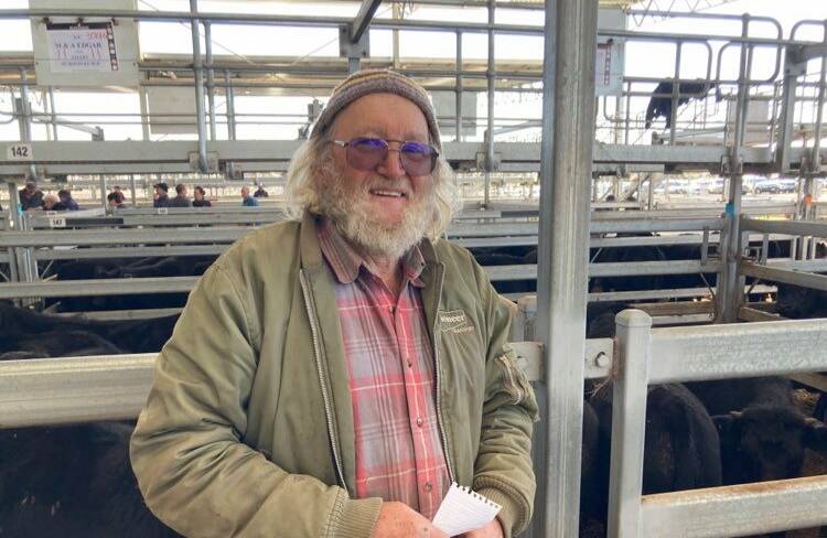 
George Rogers, Bacchus Marsh, was on the hunt for cattle at the Ballarat store sale on Friday.