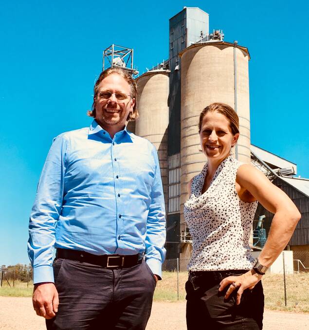 UPBEAT: Stefan Vogel, Rabobank Australia general manager of research, with Rabobank Australia senior grain and oilseeds analyst Cheryl Kalisch-Gordon.