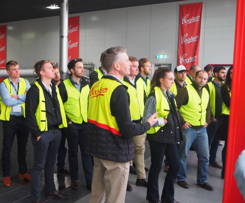 Innovation Generation patrons in 2017 get a tour around Coopers in Adelaide from malting manager Doug Stewart.Those attending this year in Ballarat will enjoy the option of several high quality field tours. 