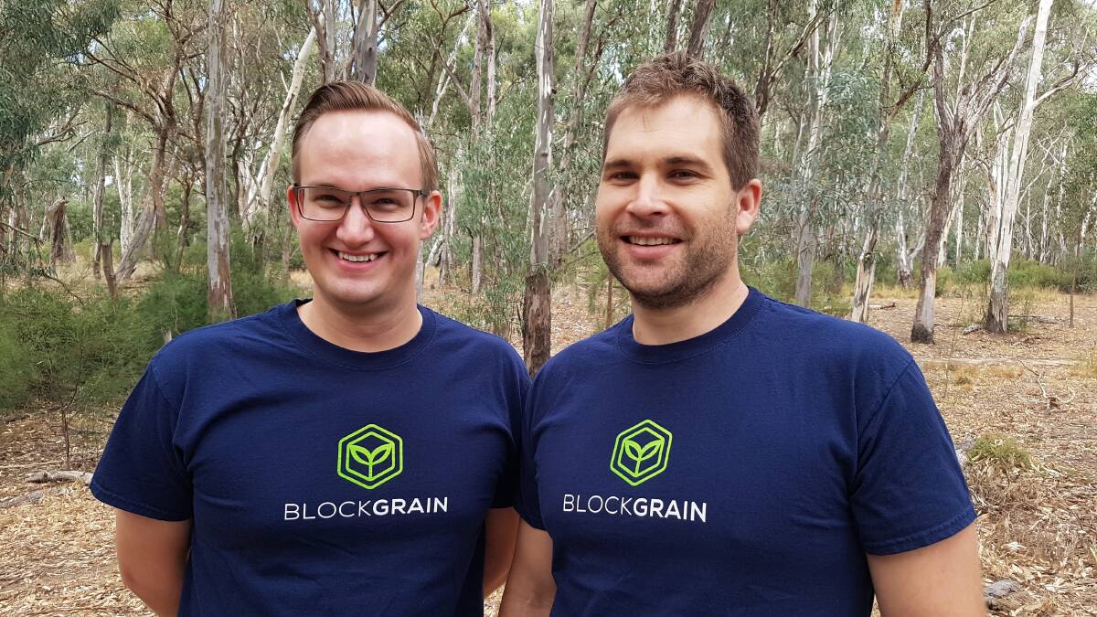 BlockGrain co-founders Sam Webb and Caile Ditterich are confident their business will help farmers revolutionise the way they manage their on-farm grain storages.