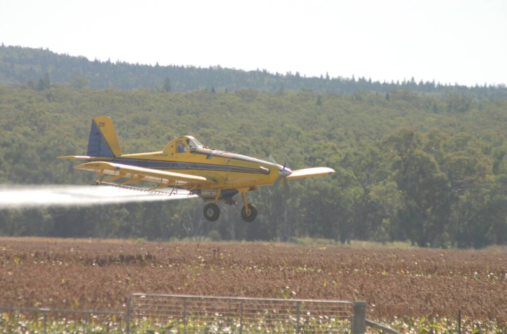 Aerial spraying can be important in a number of Australian broadacre cropping systems. File photo.