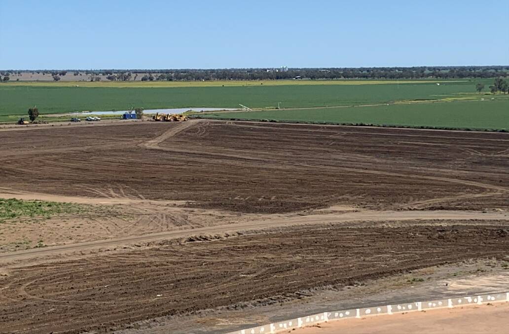 Works starting on the new bunkers at GrainCorp's Coonamble site.