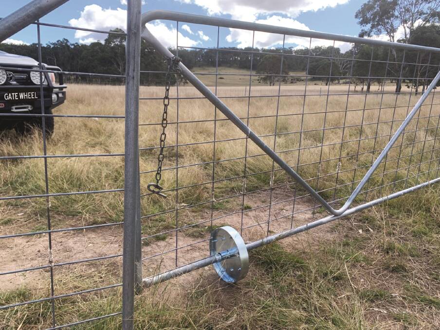 SIMPLE: With the QuikFence Gate Wheel opening heavy steel gates is easy.
