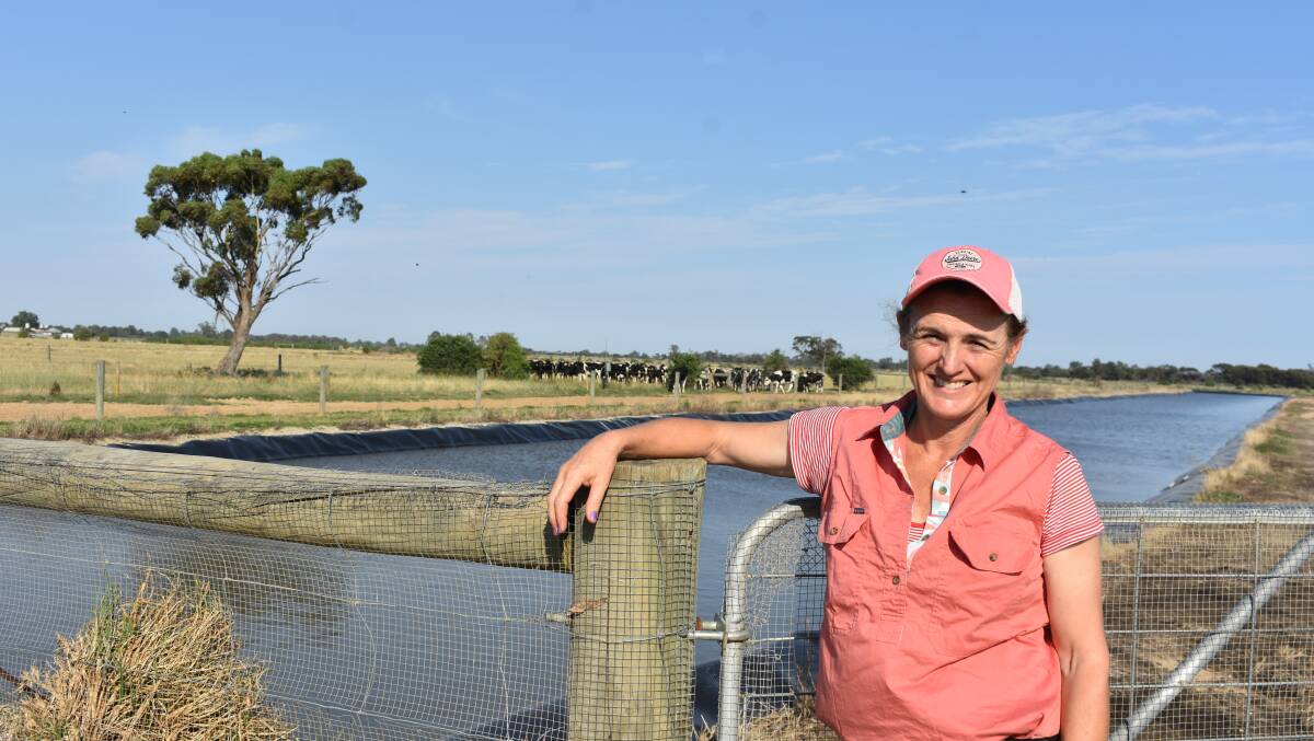 Leitchville, Vic, farmer Bernice Lumsden, who runs a 700 head herd, said water is the north's number one input cost and concern. Picture by Andrew Miller