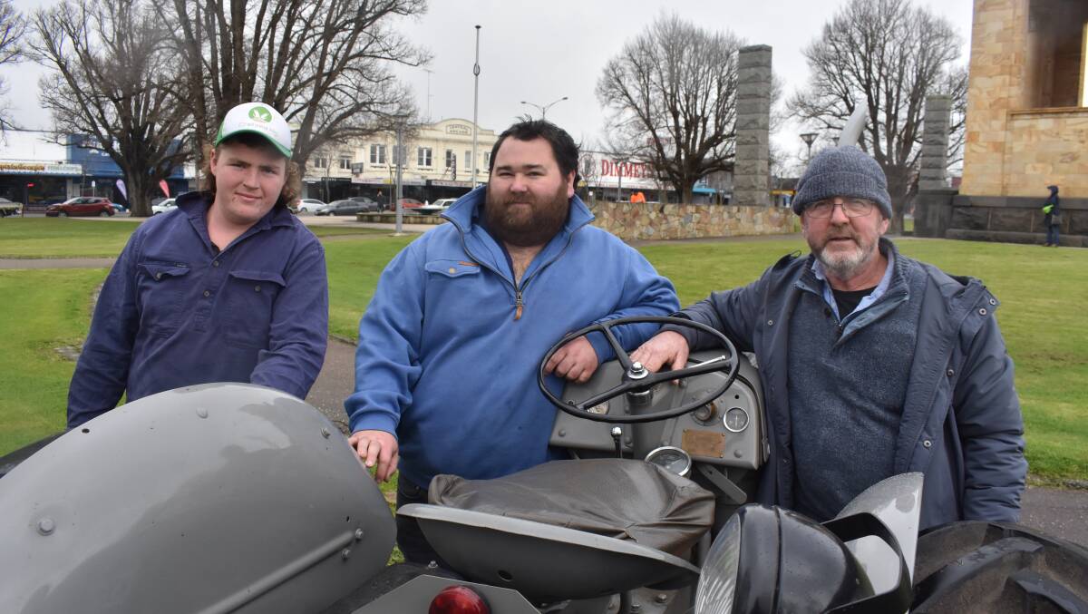 FMD FEARS: Dairy farmers Lewis Bayne and Brendan McKenzie joined Colac foot and mouth rally organiser Peter Delahunty in expressing concern about the response to the disease outbreak in Indonesia.
