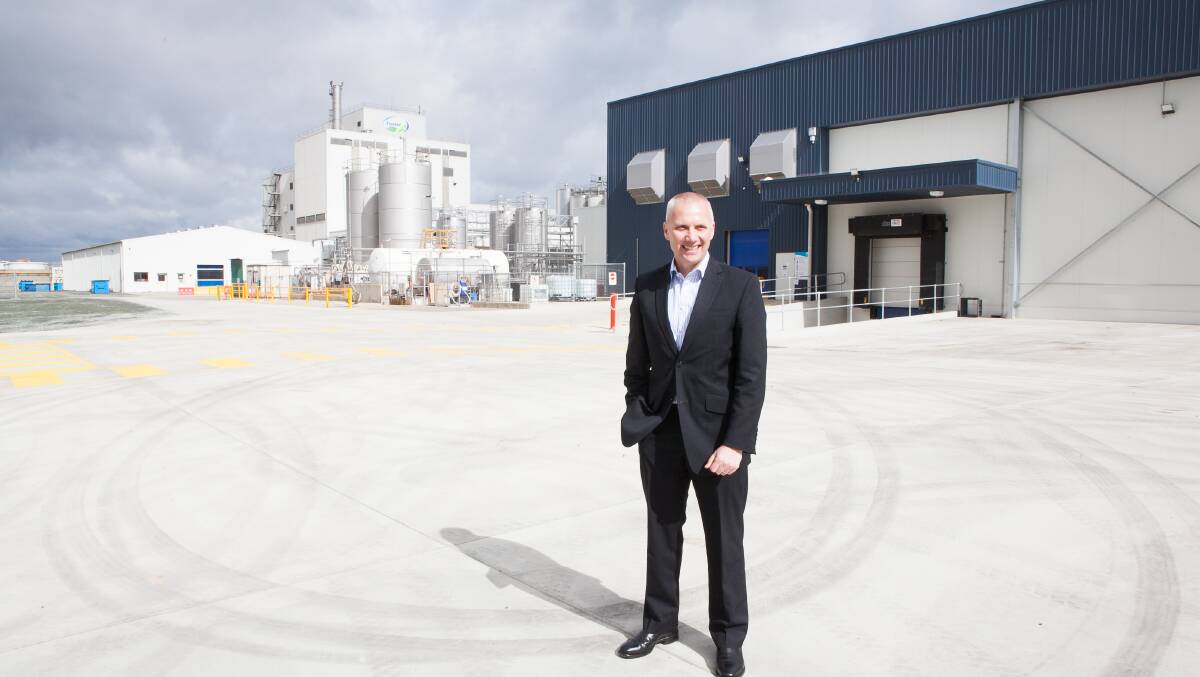 NEW PLANT: Rene Dedoncker, Fonterra Australia managing director, on the site of the new cheese plant.  