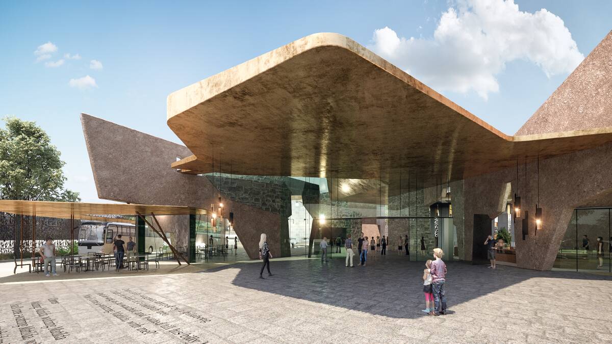 Wide open spaces: the front entrance of the redesigned Waltzing Matilda Centre. Picture: supplied.