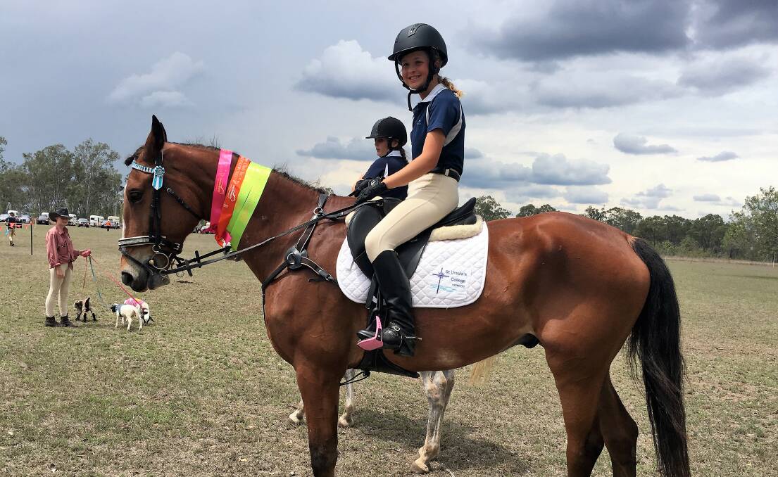 Brooke Johnson and Ben-Ji-Man at the inter-school gymkhana in October. Photos supplied.