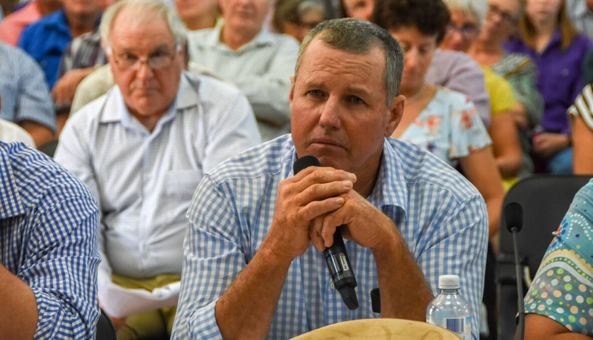 Scott Sargood appearing before the vegetation management hearing in Charleville last year.