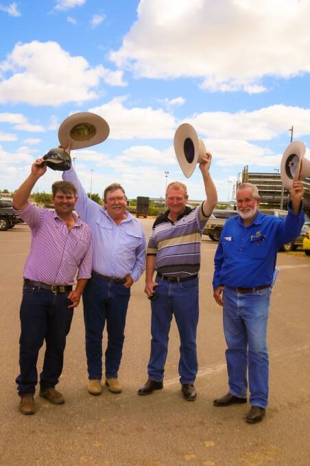 Applause: There were thumbs up, not from people bidding for bulls, but from relieved members of the Charters Towers community, when the auctioneer at the Big Country bull sale announced the decision not to compulsorily acquire land for defence purposes. Photo: Kelly Butterworth.