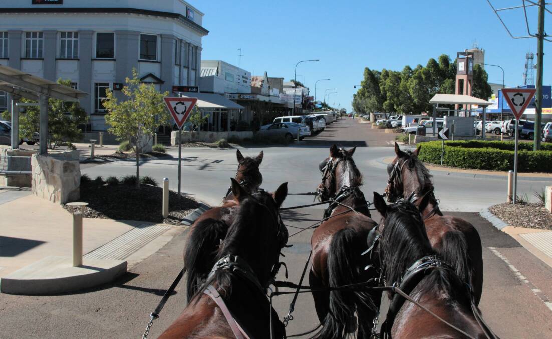 A Cobb and Co coach ride is part of the pioneer experience created by Richard and Marisse Kinnon and family at Longreach, that has won them a gold award at the Queensland tourism awards.