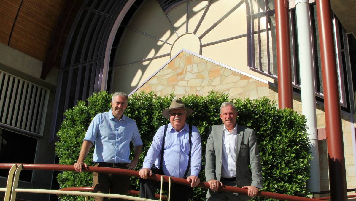 Queensland senators Anthony Chisholm and Barry O'Sullivan, with Tasmanian senator, Richard Colbeck, and NXT senator Rex Patrick (not pictured), took six deputations from as far away as Rockhampton at the Longreach leg of the regional air services inquiry.