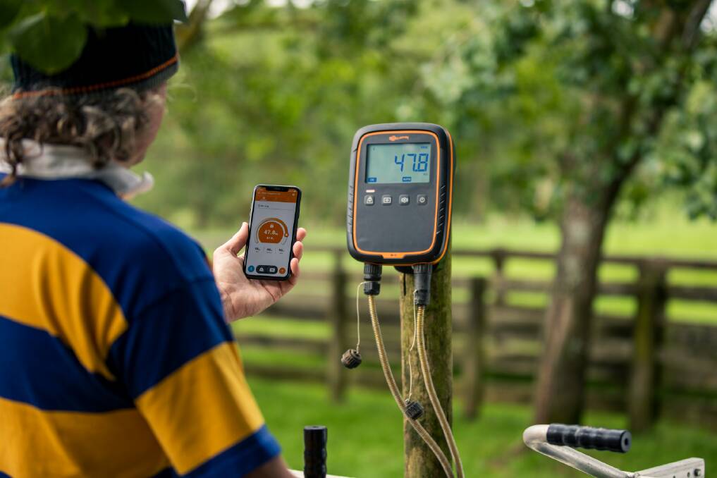 DATA CHECK: The brand-new Gallagher W-0 Weigh Scale aids producers, who might be unfamiliar with weighing, with the collection of data which can be updated and viewed on multiple devices from anywhere on farm.