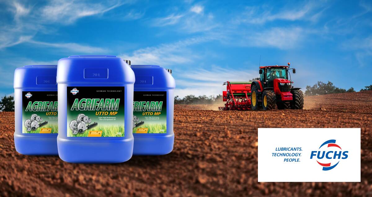 AT WORK: Using FUCHS Lubricants eliminate problems and prolongs the working life of vital farm machinery.