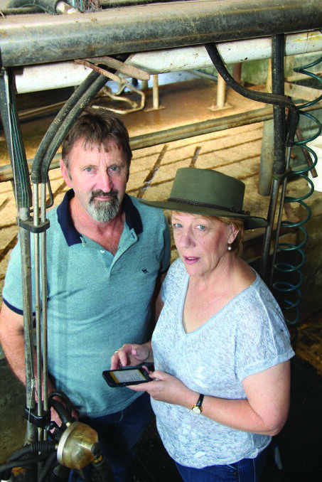 FINGERTIPS: Larpent, Vic, Holstein breeders Jacqui and Ross Suares say the HerdData and Good Bulls Guide App both ensure data is at their finger-tips and this means better decision making on farm.