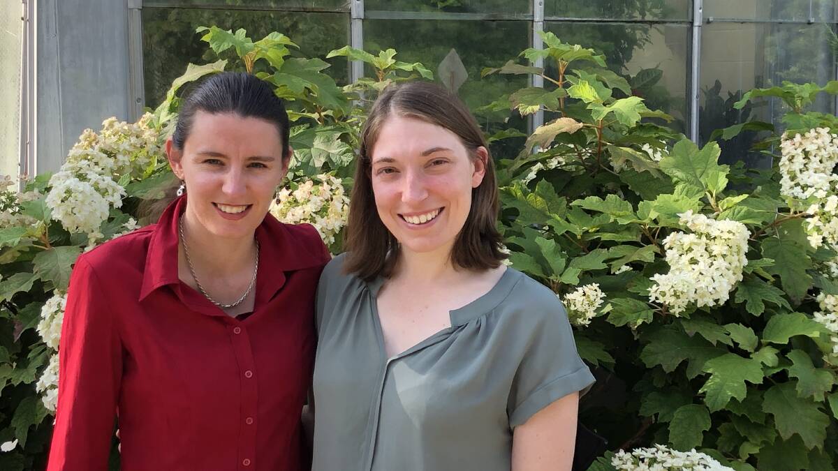AWARD WINNERS: Young Australian researchers Dr Helen Golder and Dr Rachael Rodney are among the team that recently won a prestigious award.