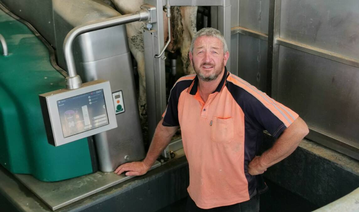 ROBOTS: Evan Williams's robotic dairy will feature in farm tours as part of a genetics conference next week.