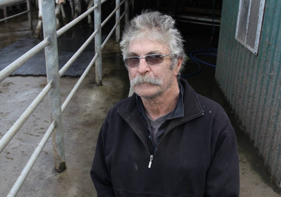 Woolsthorpe, Vic, dairy farmer Brian McLaren milks a herd of 700 and says he has been looking for workers for at least 18 months. Picture supplied.