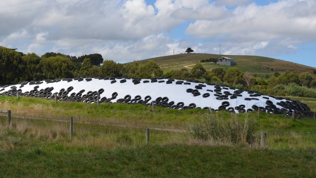 Victorian farmers will no long require a licence to store and use tyres as silage clamps. Picture by Carlene Dowie