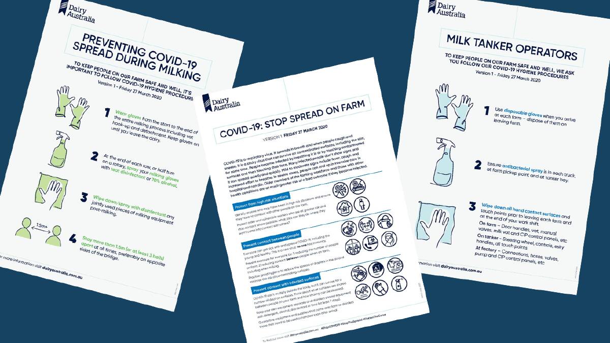 RESOURCES: Dairy Australia has developed a range of resources to provide advice for people in the industry about how to help prevent the spread of COVID-19.