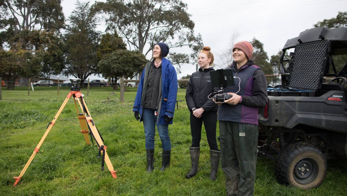 SMARTER: Pasture Smarts project leader Dr Liz Morse-McNabb and team members Amy Copland and Dani Stayches.