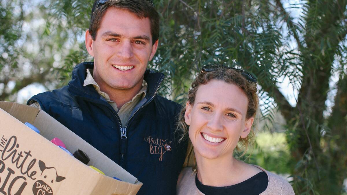 Jim and Emma Elliott manage the processing, distribution and marketing side of the family dairy farm brand.