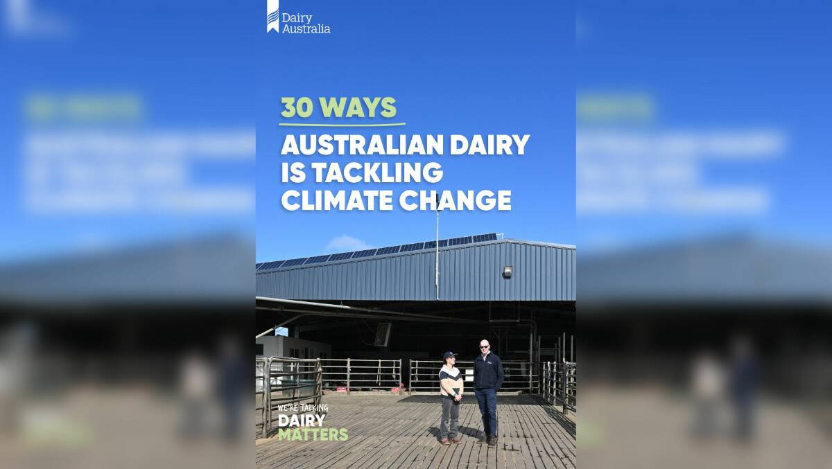 Dairy Australia has released a report about the 30 ways Australian dairy is reducing environmental impact, ensuring a more sustainable industry into the future. Picture supplied by Dairy Australia