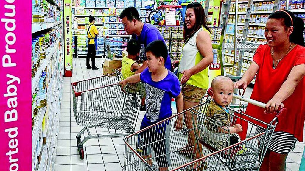 IMPORT CLAMPDOWN: China is trying to limit the sales of foreign-owned infant formula.
