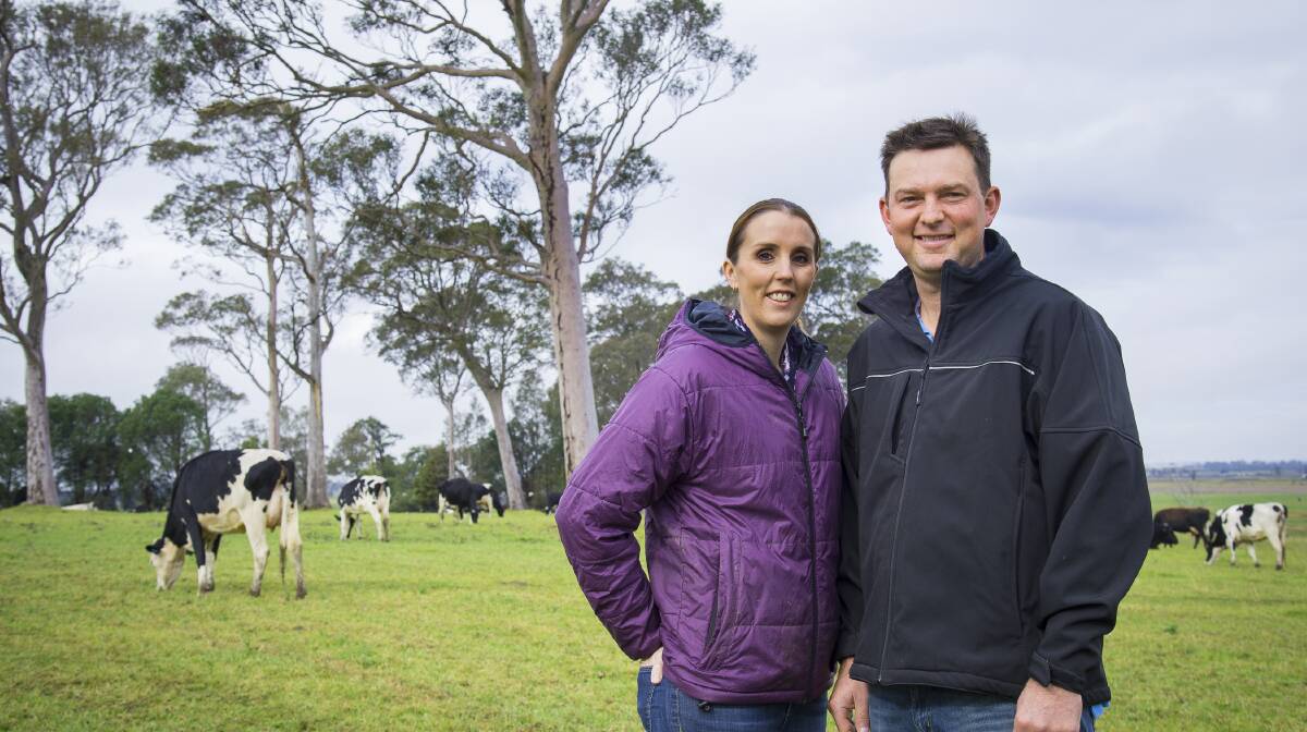 IN FOCUS: Justin and Libby Walsh on their NSW dairy farm.
