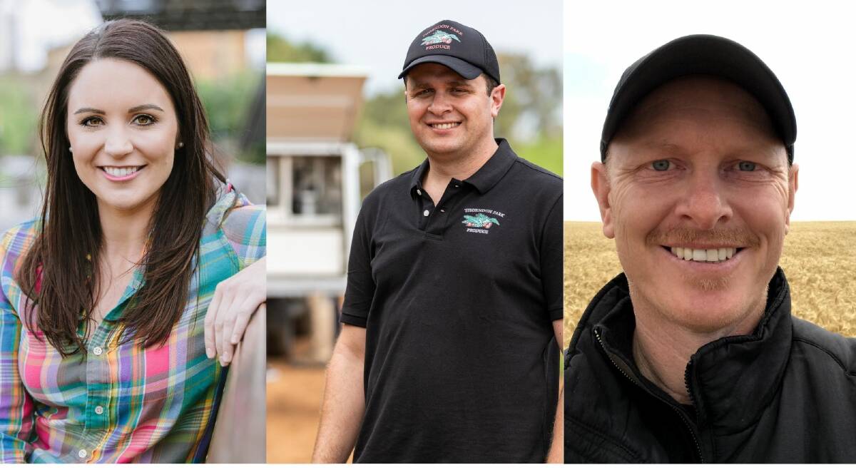 Growth Awards: The SA regional winners are Alex Thomas, Torrens Park, Anthony De leso, Adelaide and Nigel Myers, Lower Eyre Peninsula. 