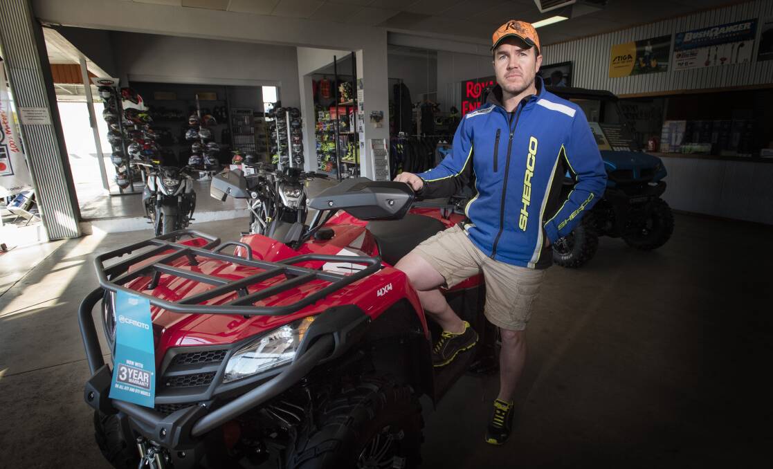 CONFUSION: Tamworth Auto Moto Garage's Andrew Kings believes the federal government's impending quad bike reform has sparked confusion throughout the community. Photo: Peter Hardin 080720PHB006