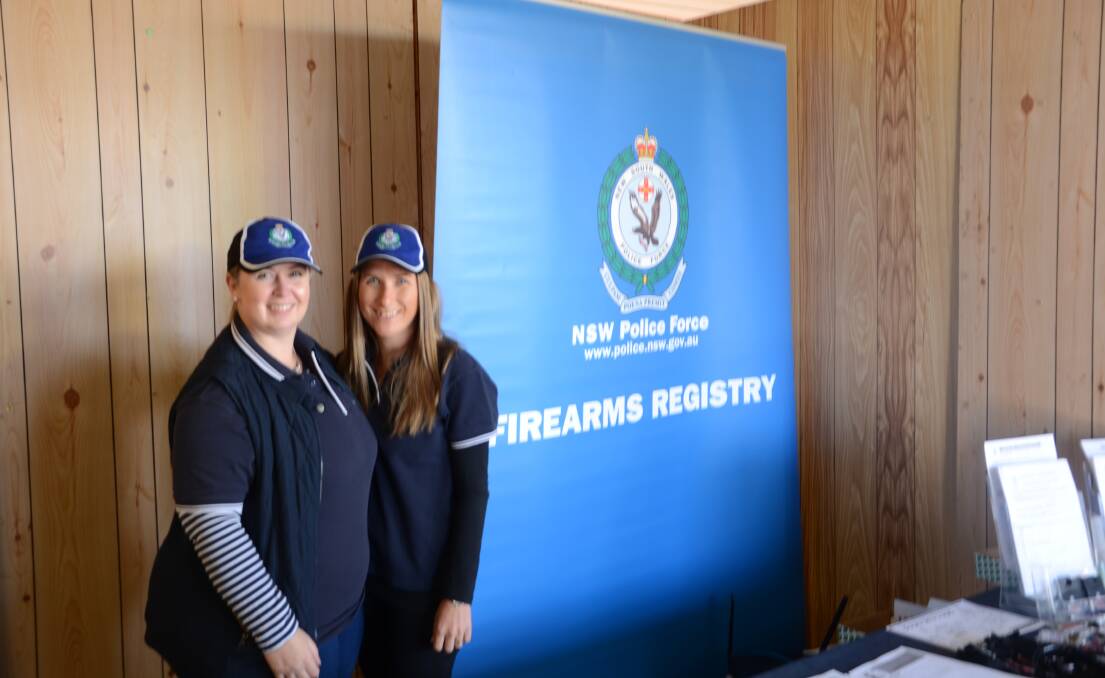 HERE TO HELP: The team from NSW Police are on hand to help visitors during AgQuip. Photo: Billy Jupp