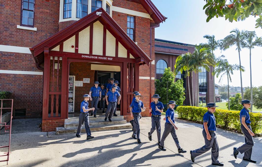 Younger boarders at Churchie thrive under the leadership of their Year 12 peers. Picture supplied
