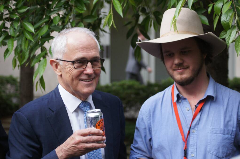 Malcolm Turnbull and Errol Parker.