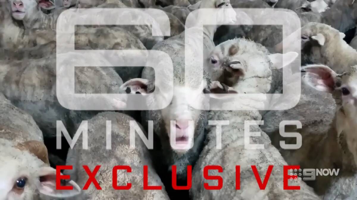 Pic: Channel 9 promotion for 60 Minutes live exports program this weekend.