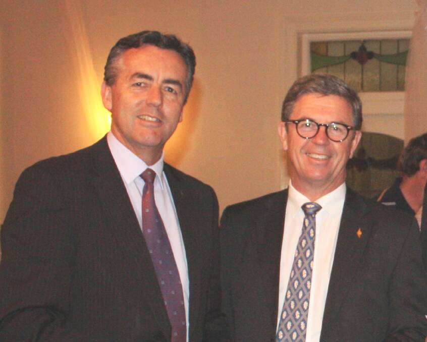 Victorian MP Darren Chester and Regional Health Minister Dr David Gillespie.