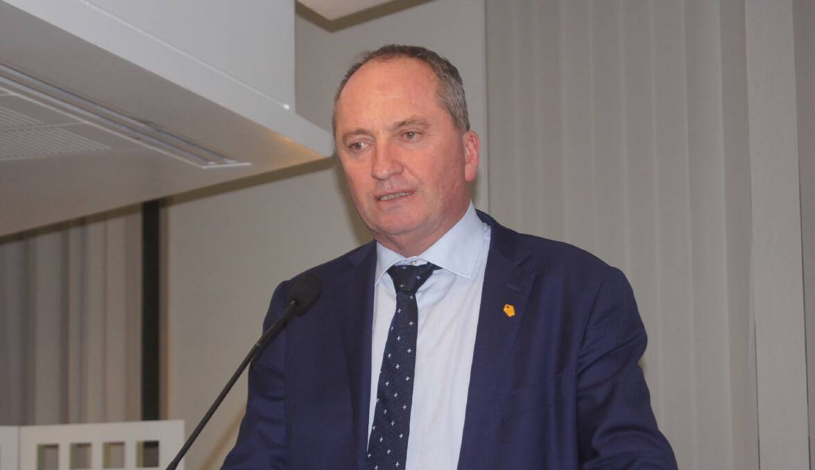  Agriculture and Water Resources Minister Barnaby Joyce - a man under pressure.