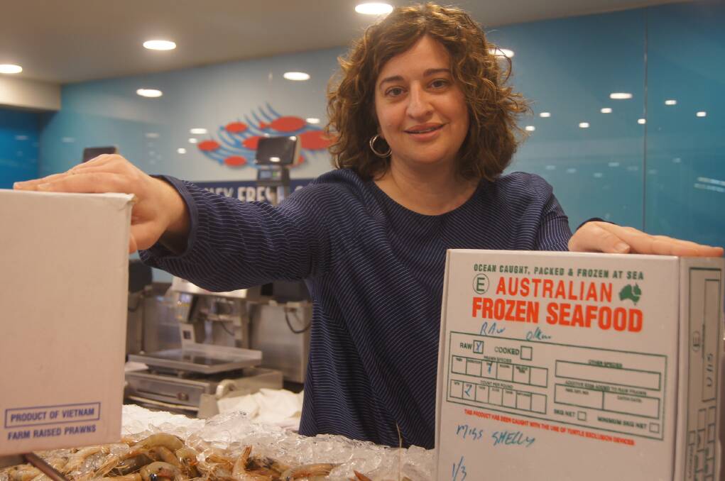 Seafood Industry Australia Chair Veronica Papacosta at one of her family's stores in Manly, Sydney, shared with Harris Farm Markets.