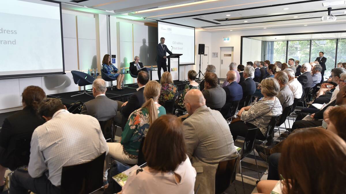 MEETING: The Hort Innovation annual general meeting taking place in Sydney earlier this month. 