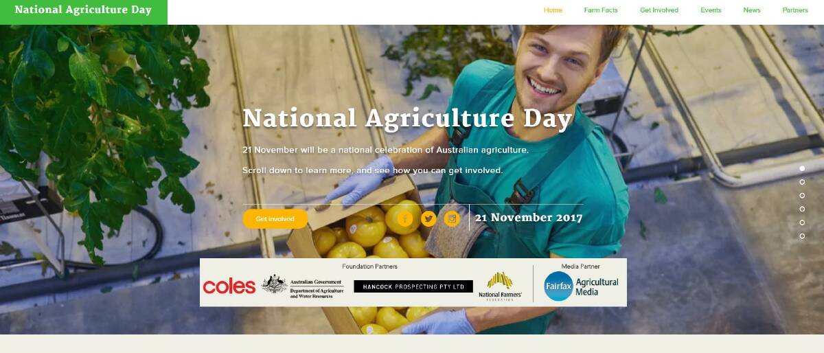 FIRST PAGE: The official National Agriculture Day website has plenty of information about the concept as well as resources on farming and agriculture in general that can be accessed. 