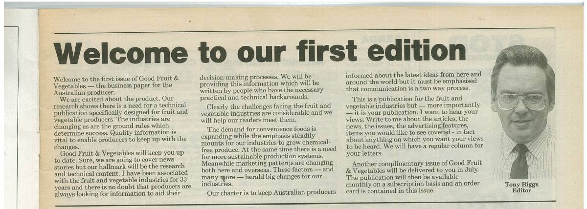 OPINION: Tony Biggs' very first editorial for GFV, 1990. 