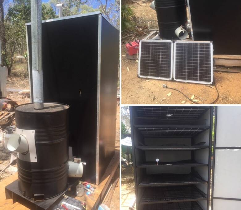 DESIGN: The Guguini Produce Dryer which is solar powered and uses timber combustion to help dry fresh produce, meat, fish, coconut and other products. 